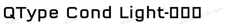 QType Cond Light字体转换